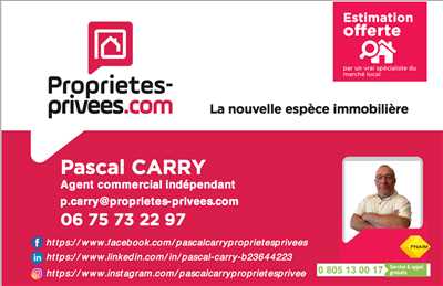 Exemple agent immobilier n°405 zone Jura par Pascal CARRY - Proprietes-prives.com